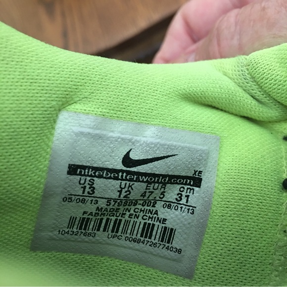 Nike Mens Free Trainer 5.0 Style 579809-002 Black Volt Running Shoes Sneakers 13 - Picture 8 of 11